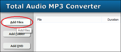 Click "Add Files" button to choose WMA files and add them to conversion list.